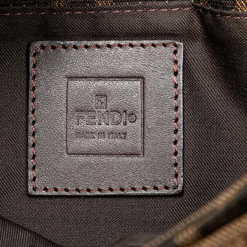 Fendi Zucca Canvas Shoulder Bag Brown Canvas Good condition - Box View