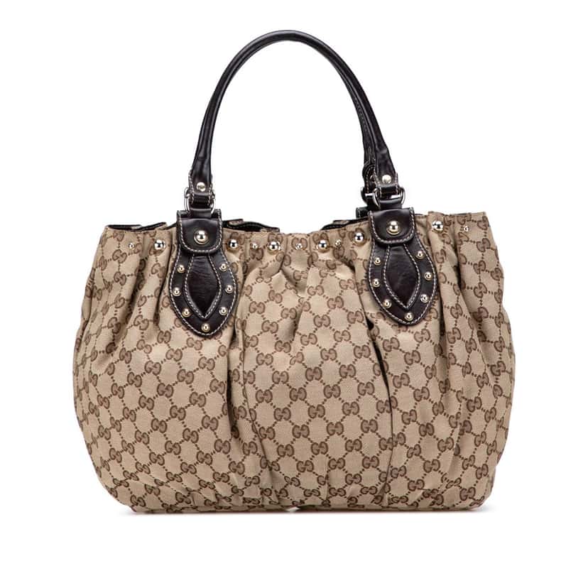 Gucci GG Canvas Pelham Tote Brown Canvas Good condition - Front View