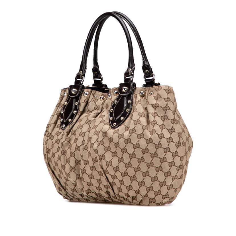 Gucci GG Canvas Pelham Tote Brown Canvas Good condition - Back View
