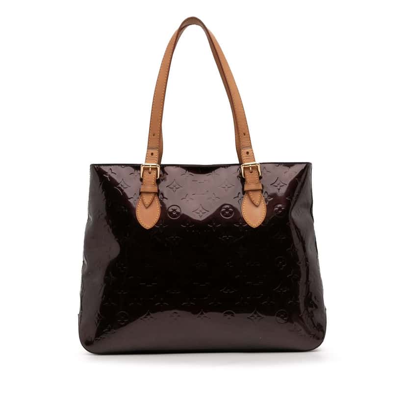 Louis Vuitton Monogram Vernis Brentwood Purple Leather Good condition - Front View