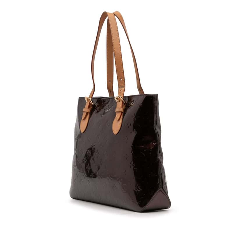 Louis Vuitton Monogram Vernis Brentwood Purple Leather Good condition - Back View