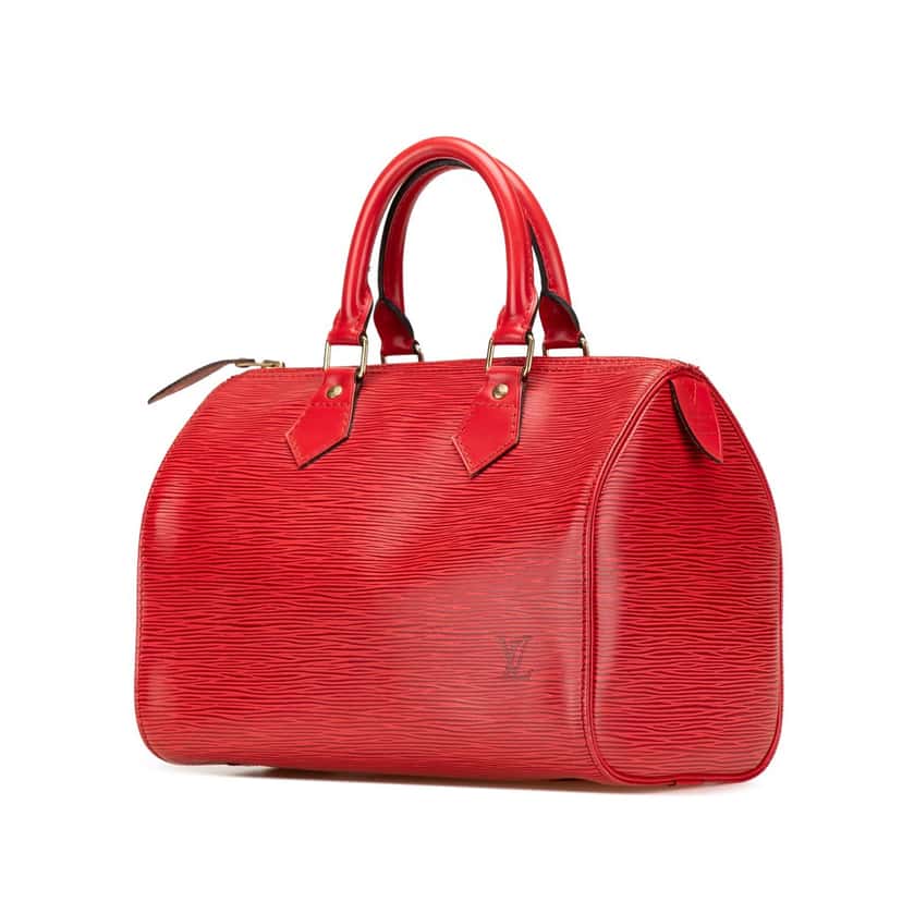 Louis Vuitton Epi Speedy 25 Red Leather Good condition - Back View