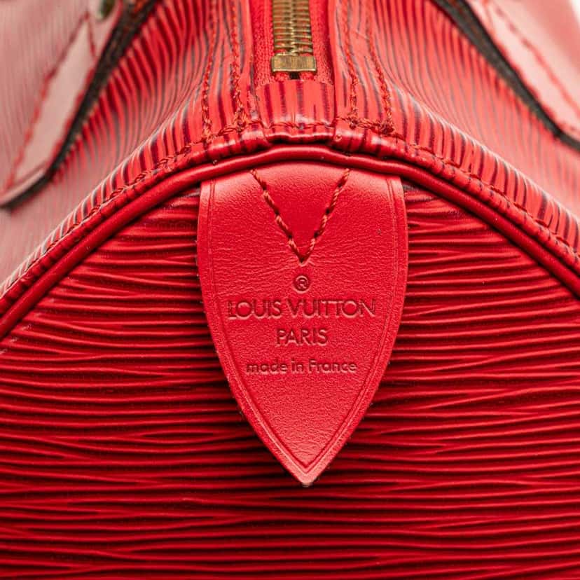 Louis Vuitton Epi Speedy 25 Red Leather Good condition - Box View