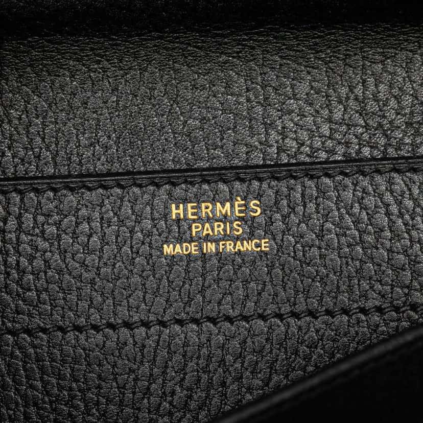 Hermès Ardennes Sac A Depeches 38 Black Leather Good condition - Box View