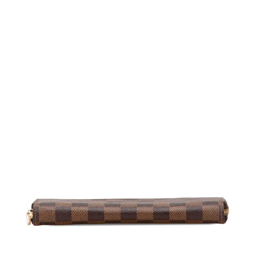 Louis Vuitton Damier Ebene Zippy Long Wallet Brown Canvas Good condition - Inside View