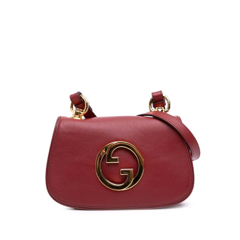 Gucci Mini Leather Blondie Crossbody Red Leather Good condition - Front View