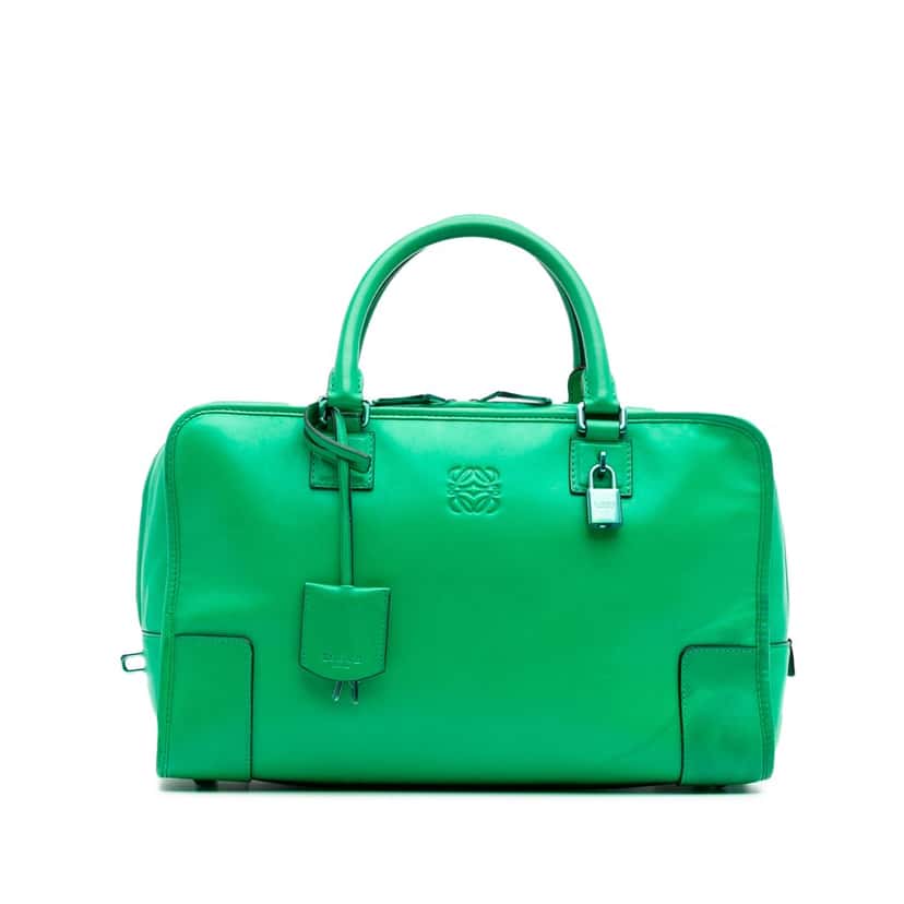 Loewe Leather Amazona 36 Green Leather Good condition - Front View