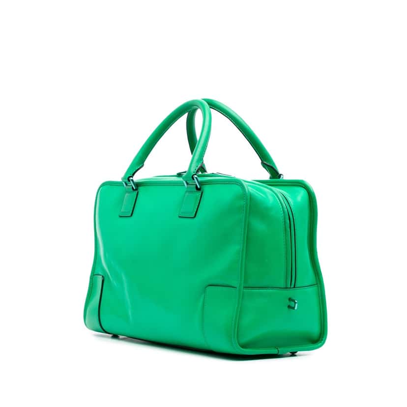 Loewe Leather Amazona 36 Green Leather Good condition - Back View