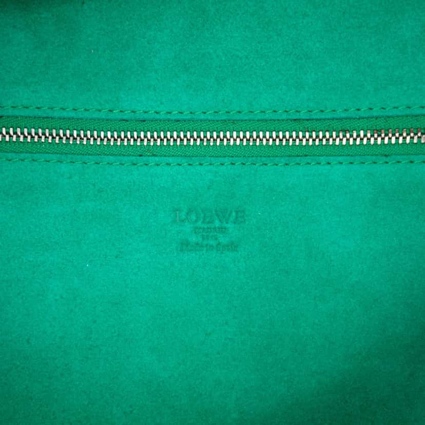 Loewe Leather Amazona 36 Green Leather Good condition - Box View