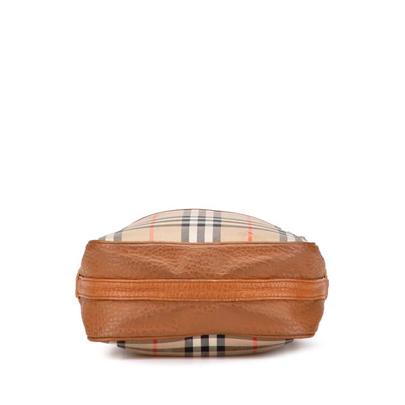 Burberry Haymarket Check Canvas Handbag Brown Canvas Good condition - Inside View