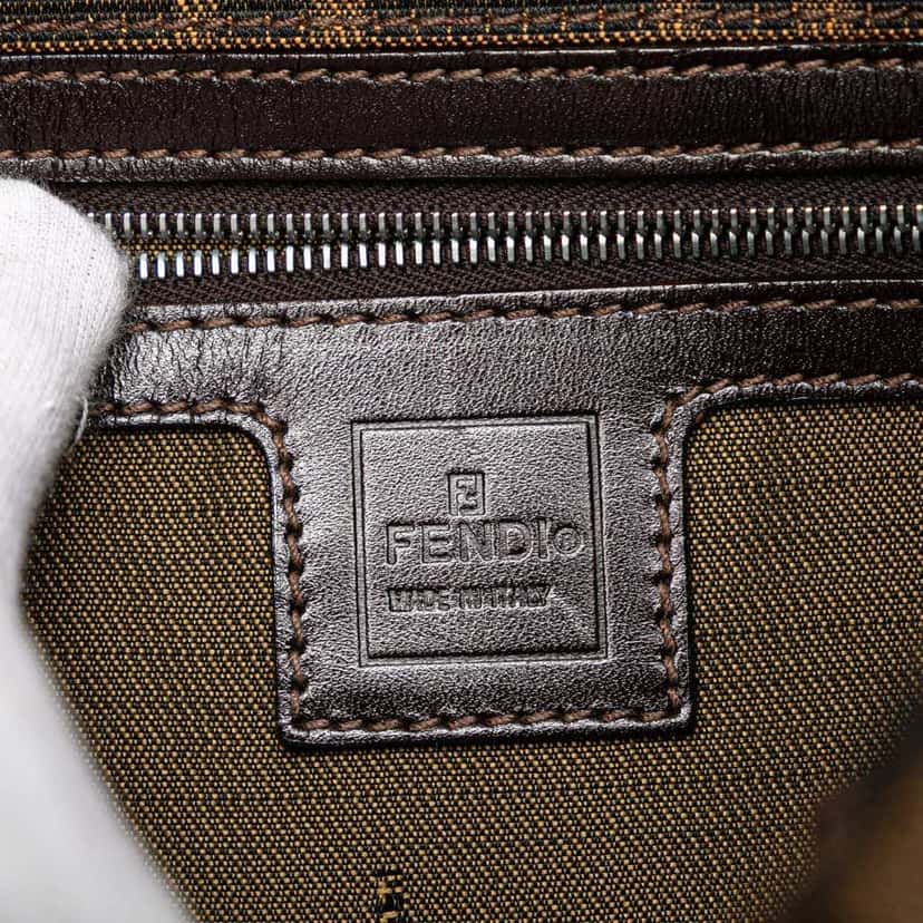 Fendi Zucca Canvas Shoulder Bag Brown Canvas Good condition - Box View
