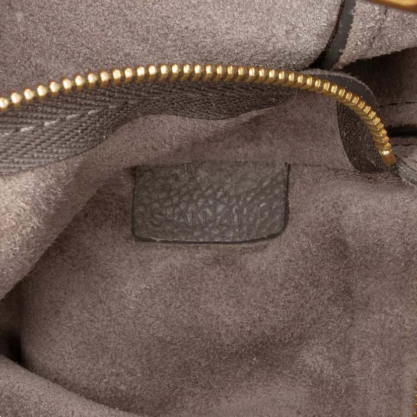 Celine Medium Leather Seau Sangle Bucket Bag Grey Leather Good condition - Box View