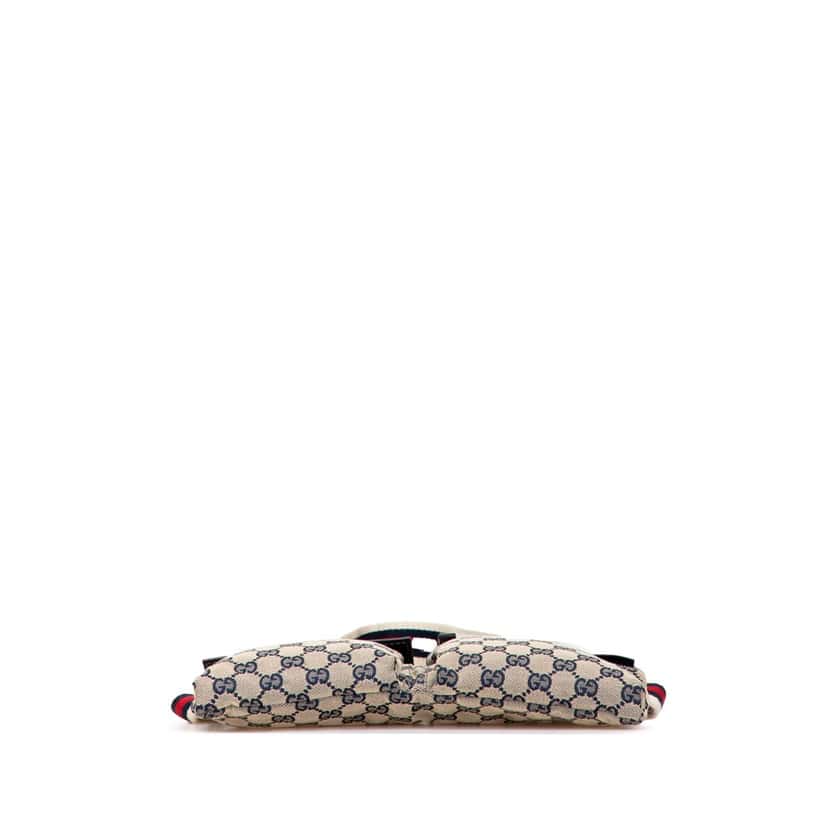 Gucci GG Canvas Web Double Pocket Belt Bag Brown Canvas Good condition - Inside View