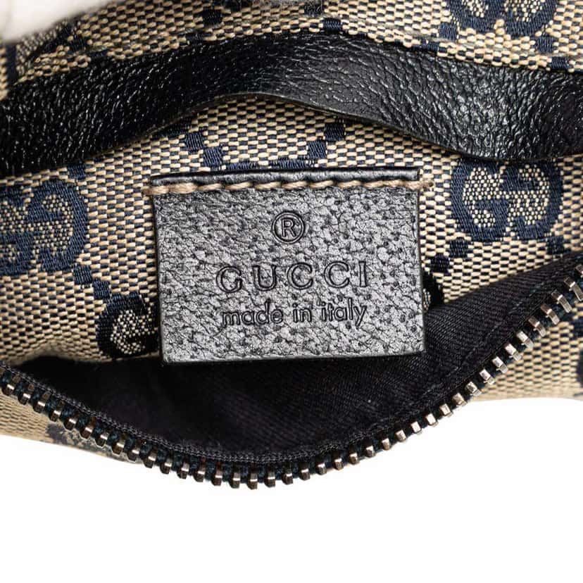 Gucci GG Canvas Web Double Pocket Belt Bag Brown Canvas Good condition - Box View