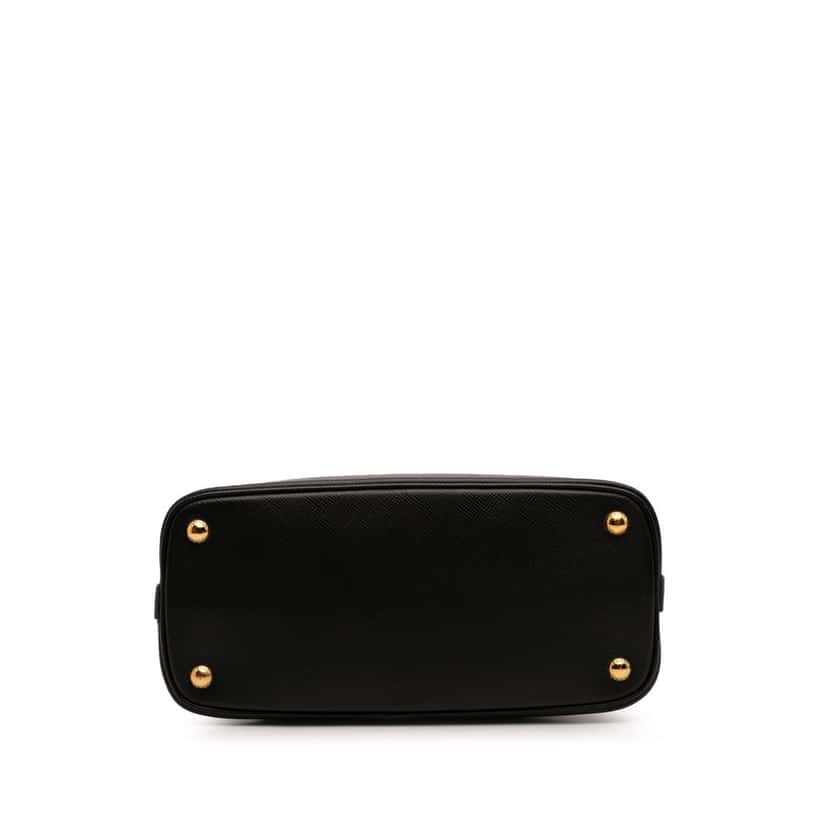 Prada Medium Saffiano Matinee Satchel Black Leather Good condition - Inside View