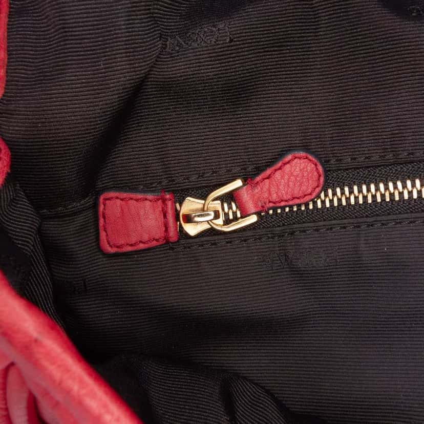 Loewe Leather Messenger Bag Red Leather Good condition - Box View