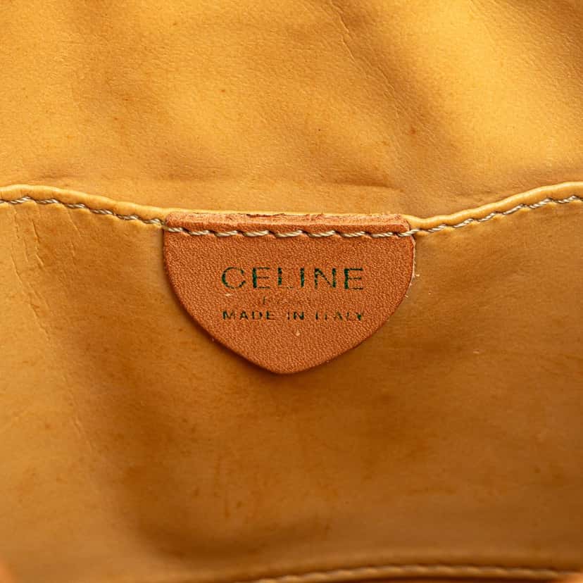Celine Macadam Coated Canvas Crossbody Brown Canvas Good condition - Box View