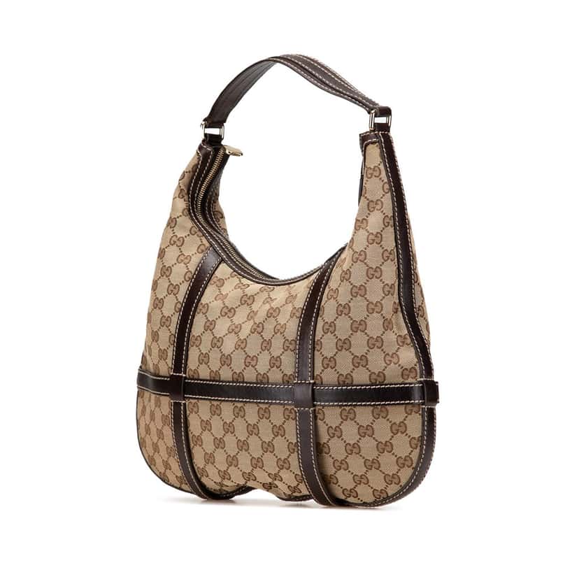 Gucci GG Canvas Royal Hobo Brown Canvas Good condition - Back View