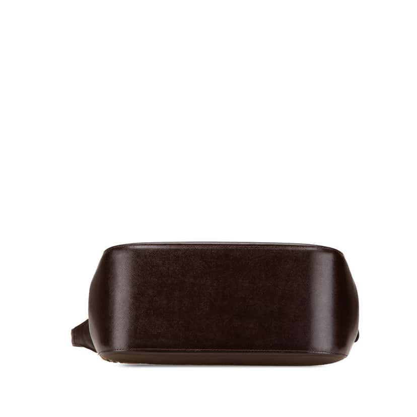 Burberry Haymarket Check Canvas Shoulder Bag Brown Canvas Good condition - Inside View