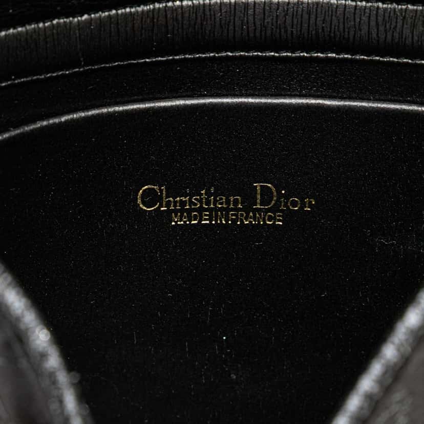 Dior Honeycomb Canvas Chain Crossbody Black Canvas Good condition - Box View