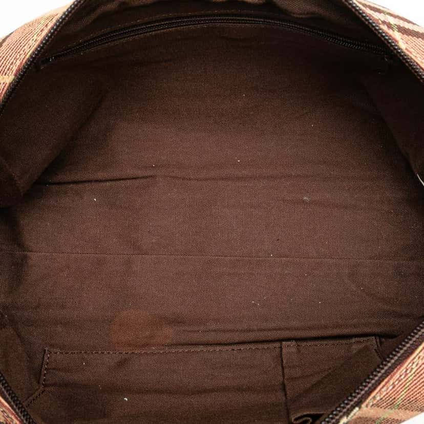 Burberry House Check Canvas Handbag Pink Canvas Good condition - Model View