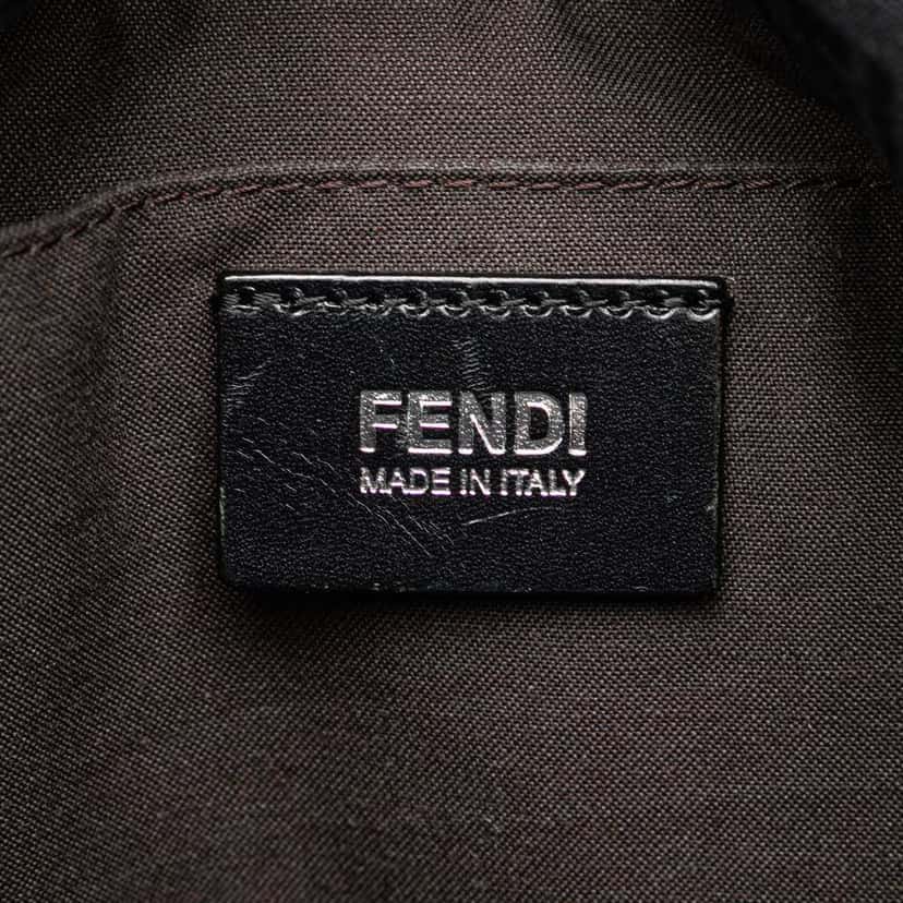Fendi Zucchino Canvas Crossbody Blue Canvas Very good condition - Box View