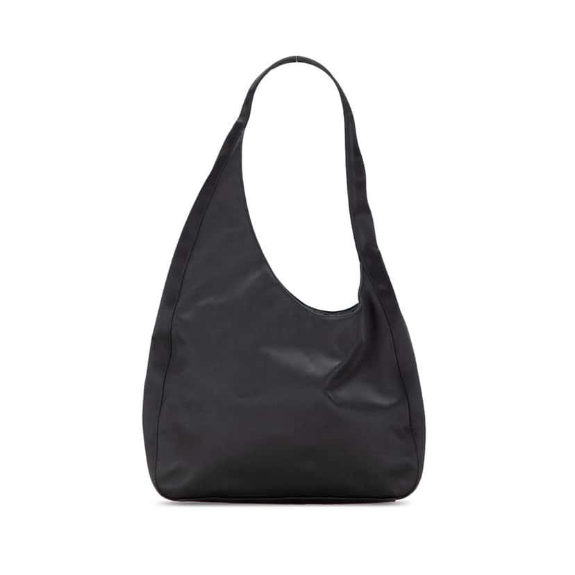 Prada Satin Shoulder Bag Black Satin Good condition - Front View