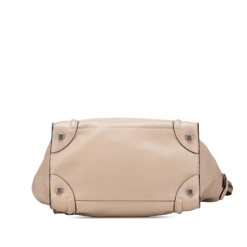 Celine Mini Calfskin Luggage Tote Brown Leather Good condition - Inside View