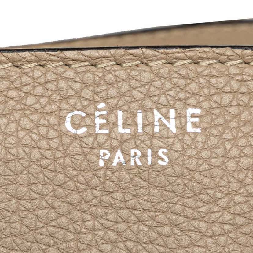 Celine Mini Calfskin Luggage Tote Brown Leather Good condition - Box View