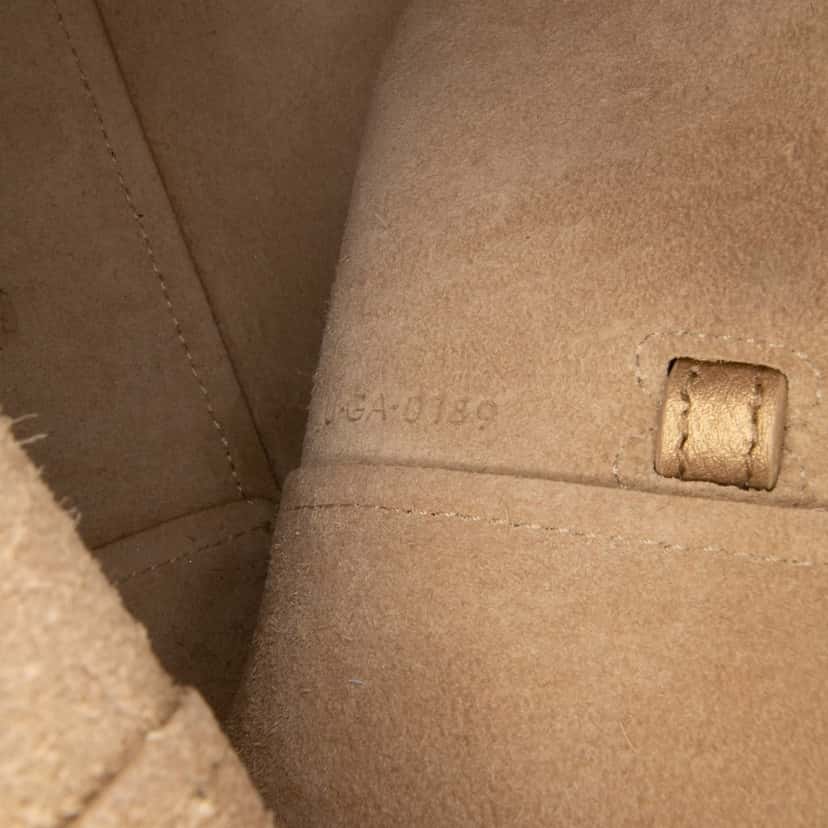 Celine Nano Grained Calfskin Belt Bag Gold Leather Good condition - Box View