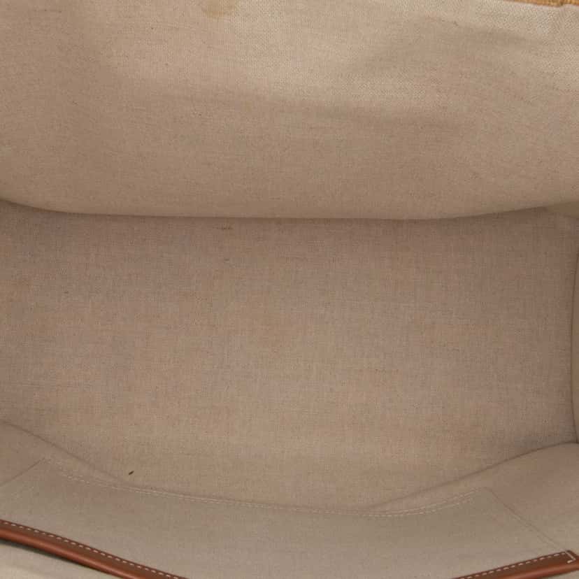 Celine Large Raffia Cuir Triomphe Cabas Thais Tote Brown Good condition - Model View