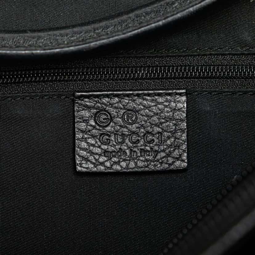 Gucci Large GG Denim Hobo Black Denim Good condition - Box View