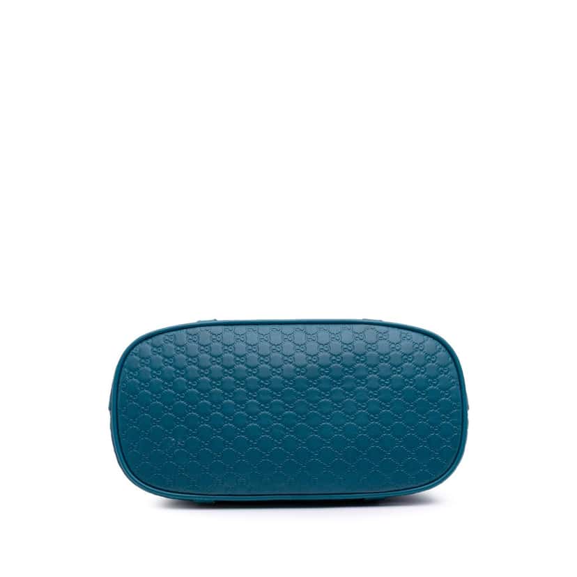 Gucci Mini Microguccissima Dome Satchel Blue Leather Good condition - Inside View