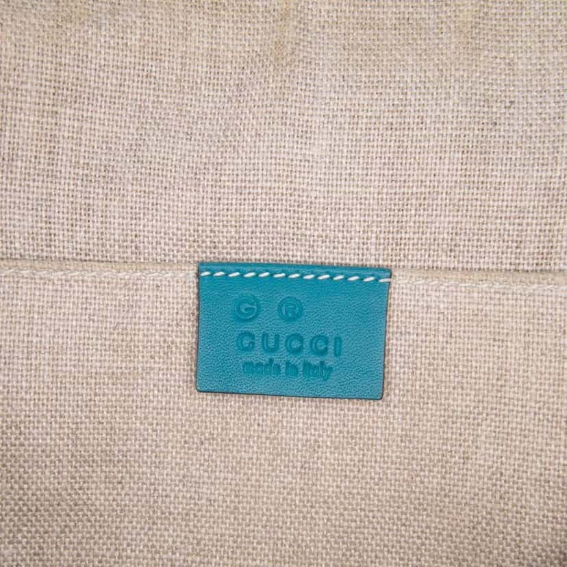 Gucci Mini Microguccissima Dome Satchel Blue Leather Good condition - Box View