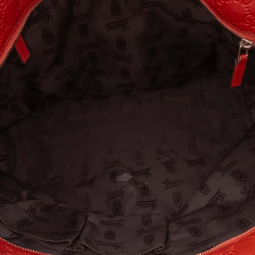 Gucci Medium Guccissima Tote Orange Leather Good condition - Model View
