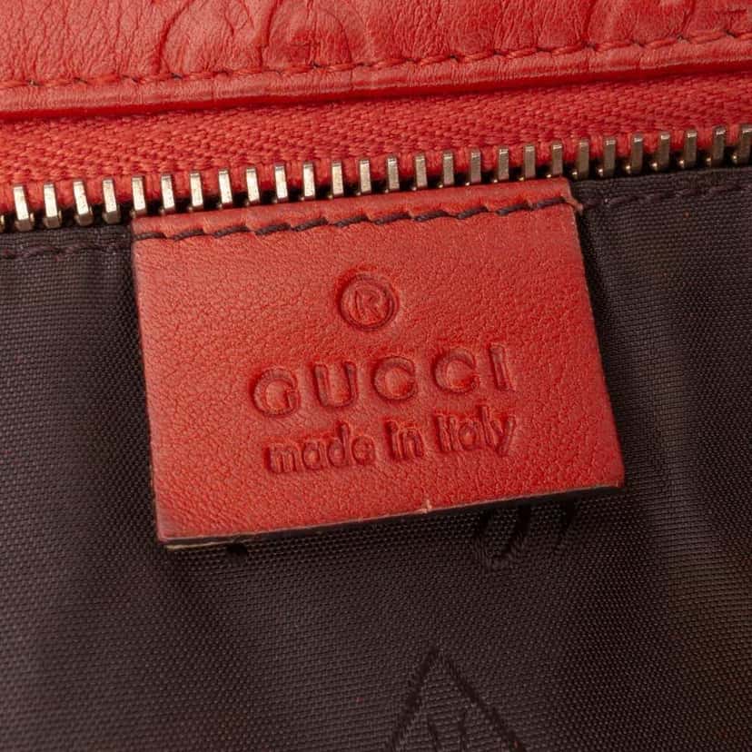 Gucci Medium Guccissima Tote Orange Leather Good condition - Box View