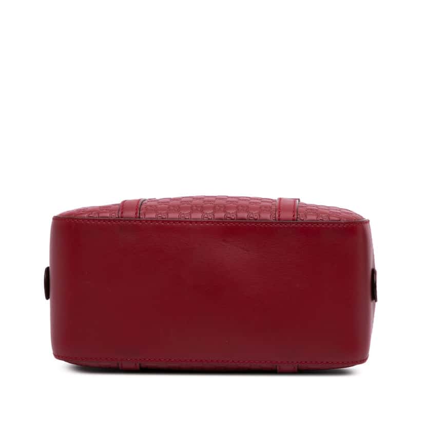 Gucci Small Microguccissima Bree Satchel Red Leather Good condition - Inside View