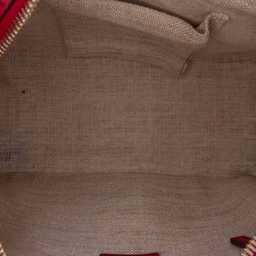 Gucci Small Microguccissima Bree Satchel Red Leather Good condition - Model View