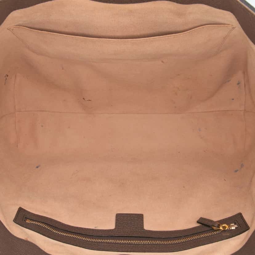 Gucci Medium GG Supreme Ophidia Tote Brown Canvas Good condition - Model View