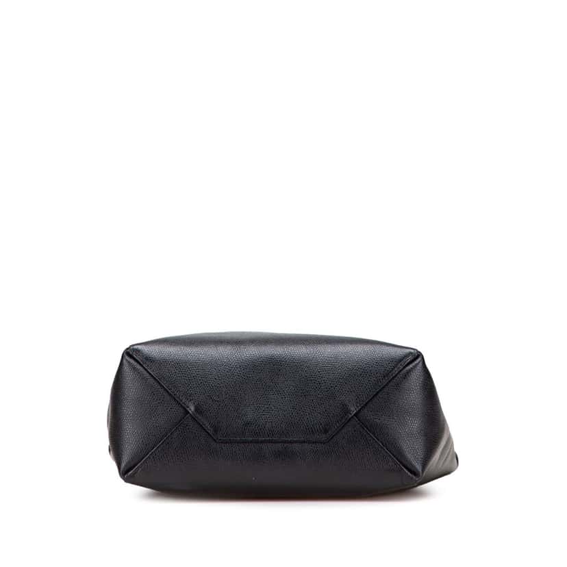 Celine Small Grained Calfskin Vertical Cabas Satchel Black Leather Good condition - Inside View