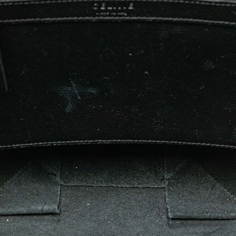 Celine Small Grained Calfskin Vertical Cabas Satchel Black Leather Good condition - Model View
