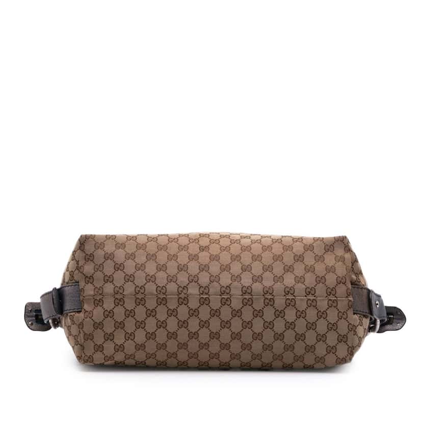 Gucci Medium GG Canvas Bamboo Bar Tote Brown Canvas Good condition - Inside View