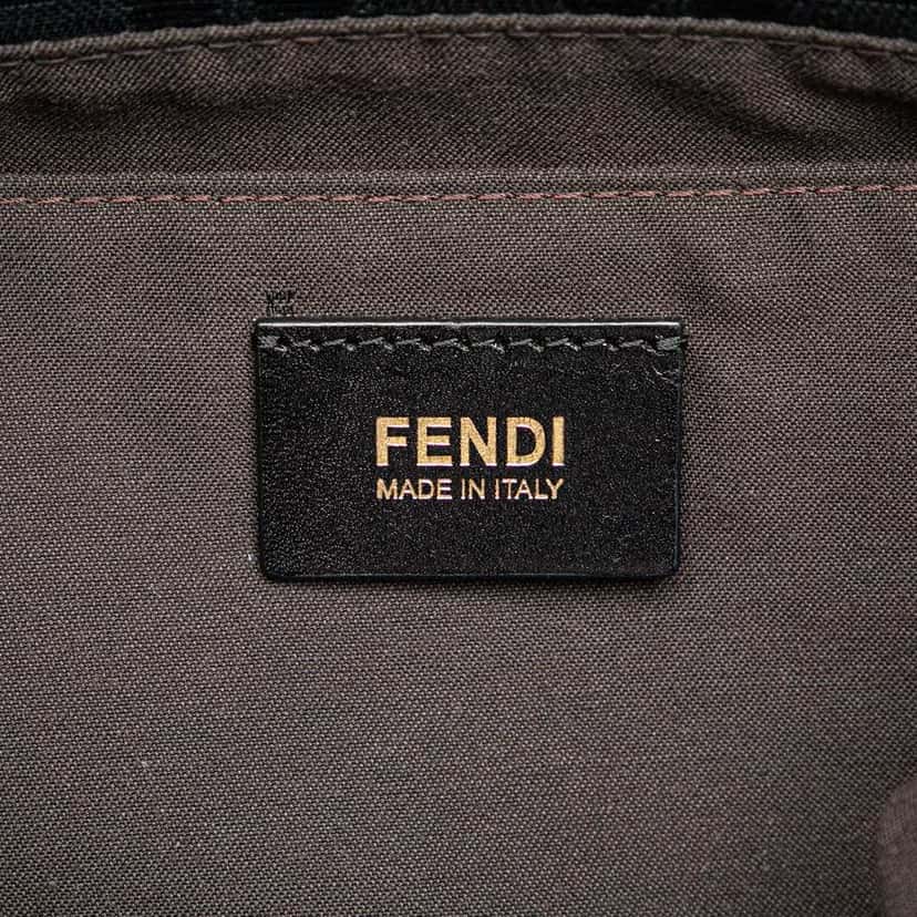 Fendi Zucca Canvas Chef Tote Black Canvas Fair condition - Box View