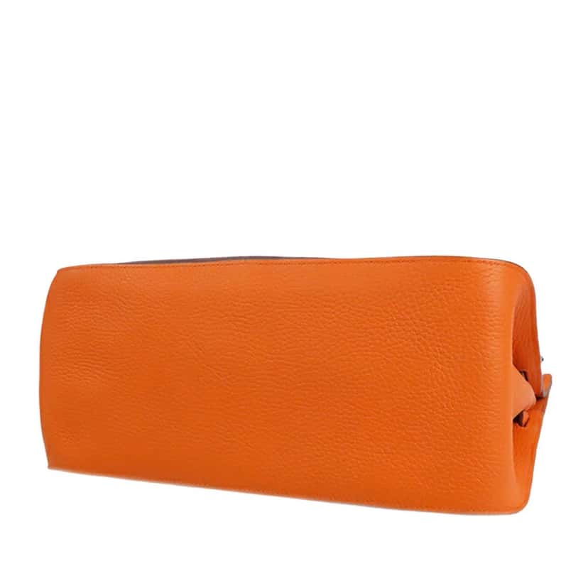 Hermès Clemence Jypsiere 31 Orange Leather Good condition - Inside View