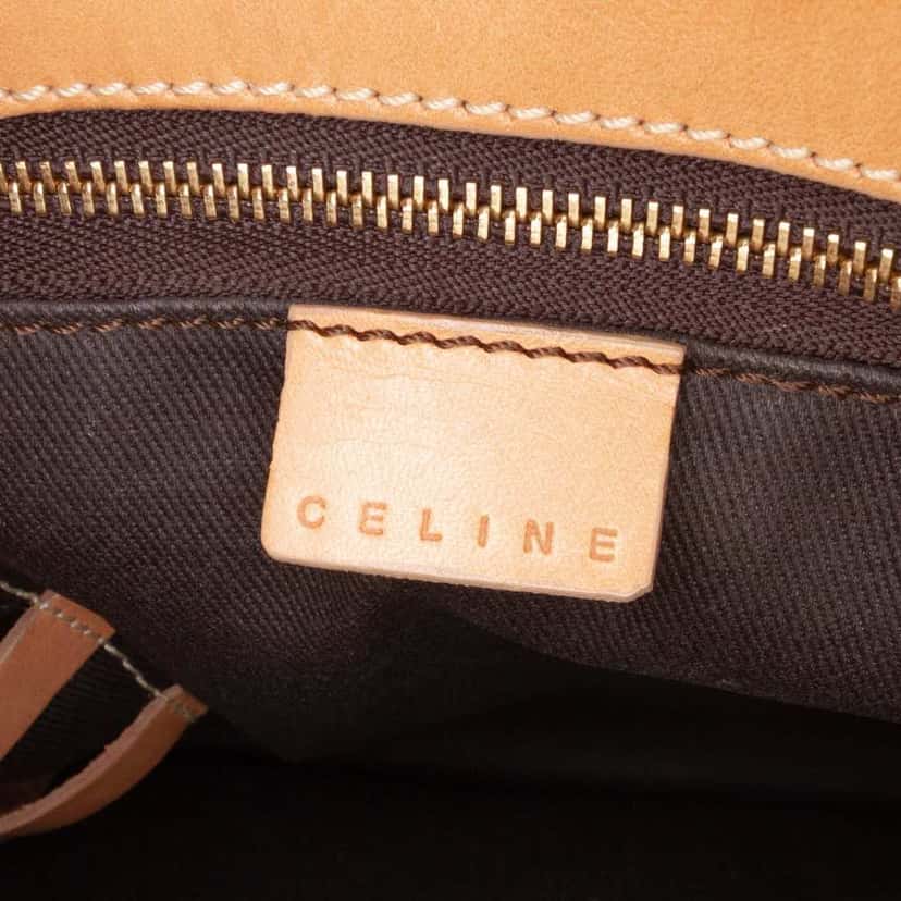 Celine Macadam Coated Canvas Tote Brown Canvas Good condition - Box View