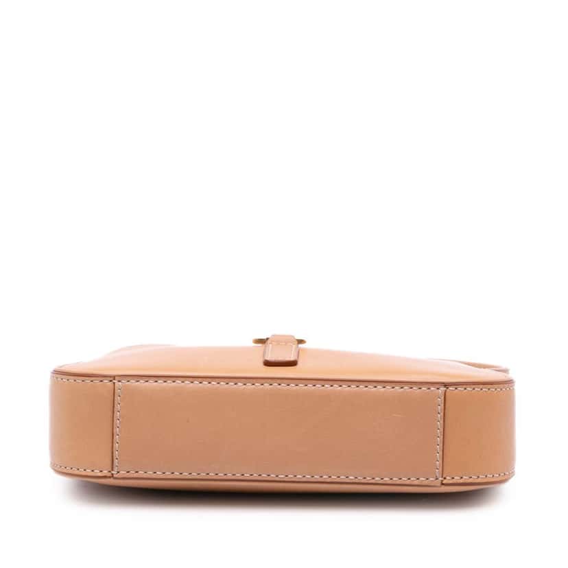 Saint Laurent Mini Smooth Calfskin Le 5 a 7 Hobo Brown Leather Very good condition - Inside View