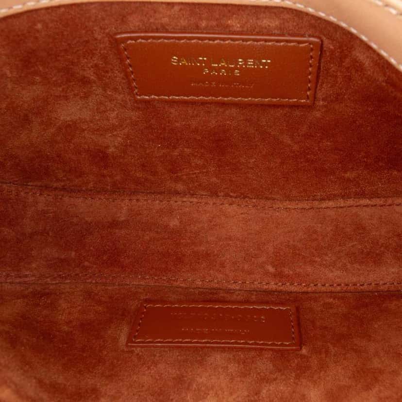 Saint Laurent Mini Smooth Calfskin Le 5 a 7 Hobo Brown Leather Very good condition - Model View
