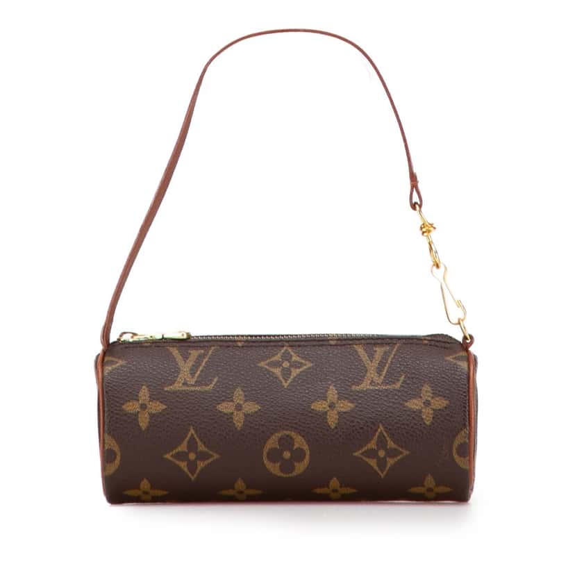 Louis Vuitton Monogram Papillon Pochette Brown Canvas Good condition - Front View