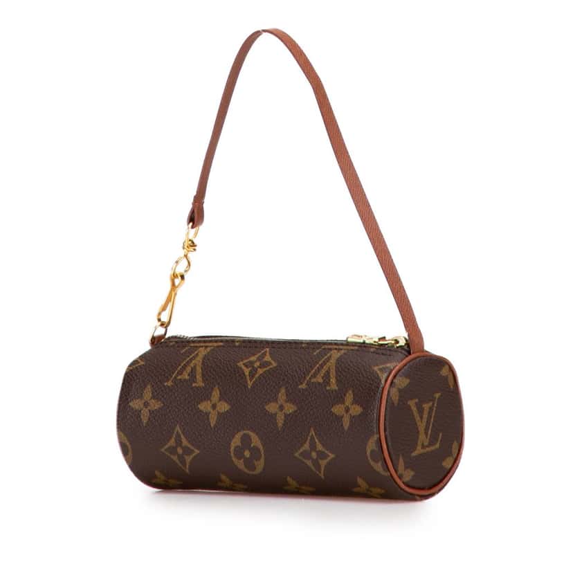 Louis Vuitton Monogram Papillon Pochette Brown Canvas Good condition - Back View