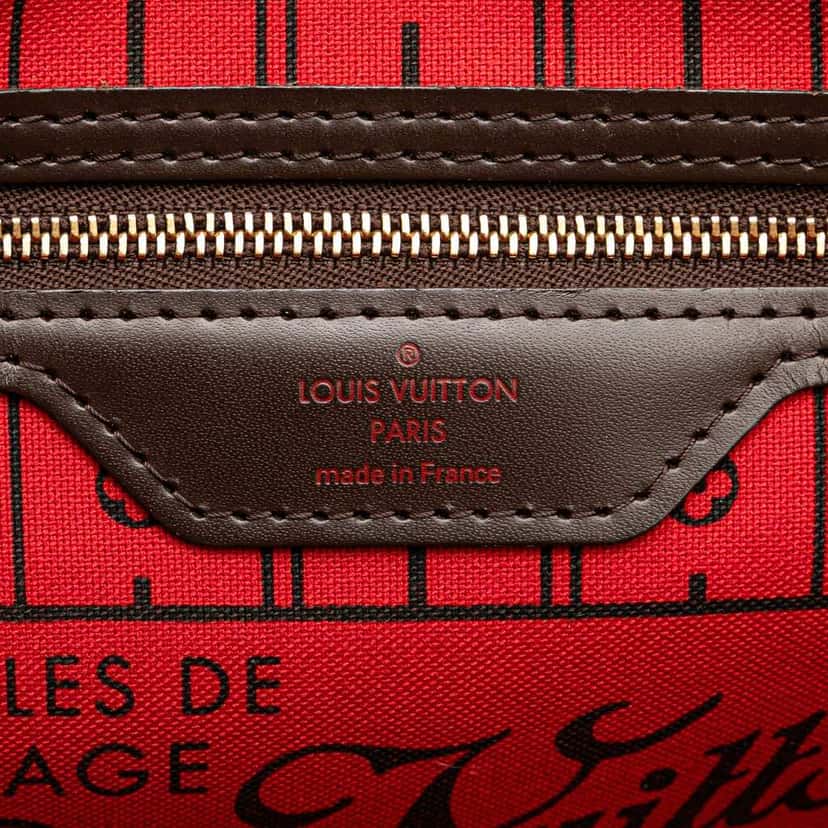 Louis Vuitton Damier Ebene Neverfull PM Brown Canvas Good condition - Box View